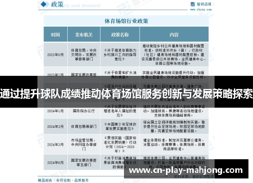 通过提升球队成绩推动体育场馆服务创新与发展策略探索